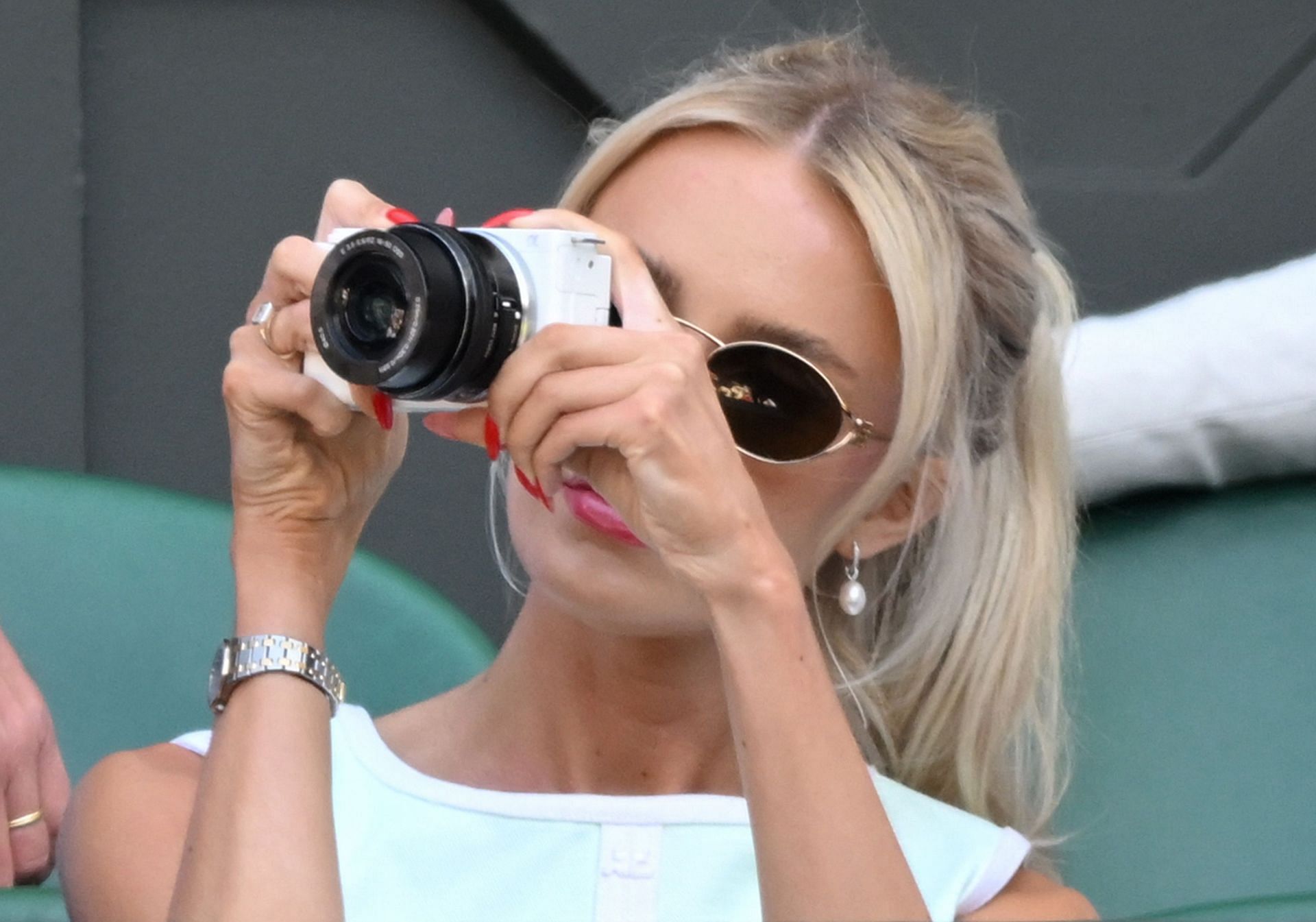 Riddle at the Celebrity Sightings At Wimbledon 2025 - Day 5 - Source: Getty